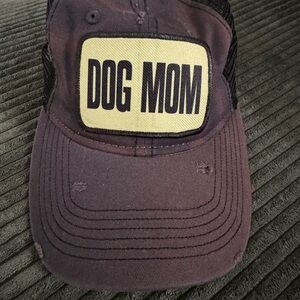 Dog Mom distressed baseball cap